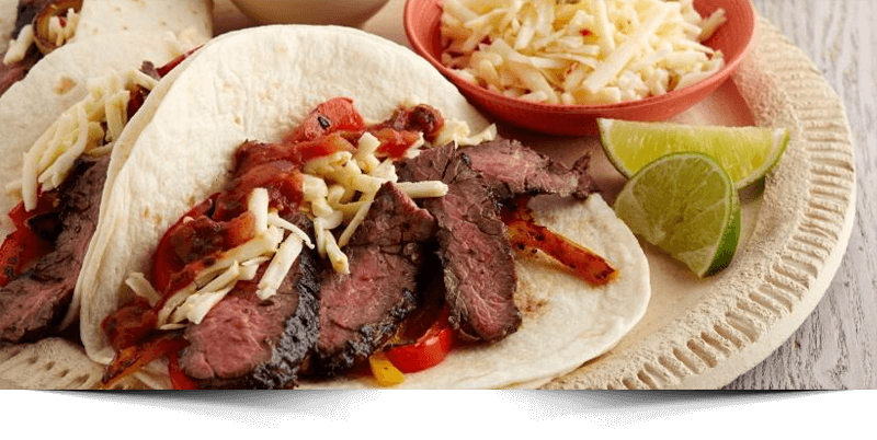 Sweet and Spicy Flank Steak Fajitas