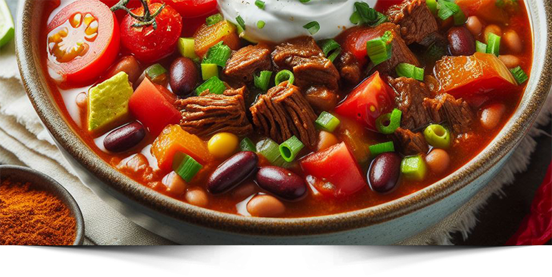 Southwestern Beef and Bean Stew horizontal